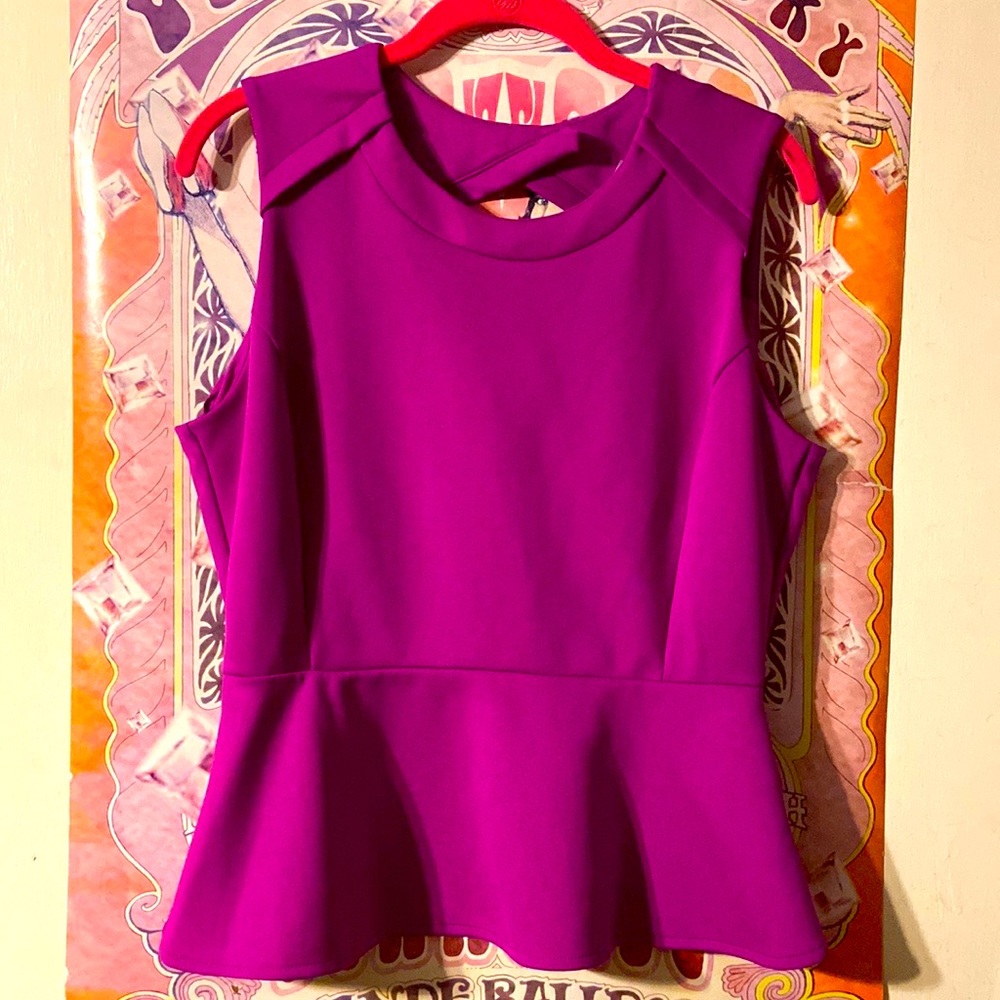 Worthington blouse in fuchsia size Petite Lrg